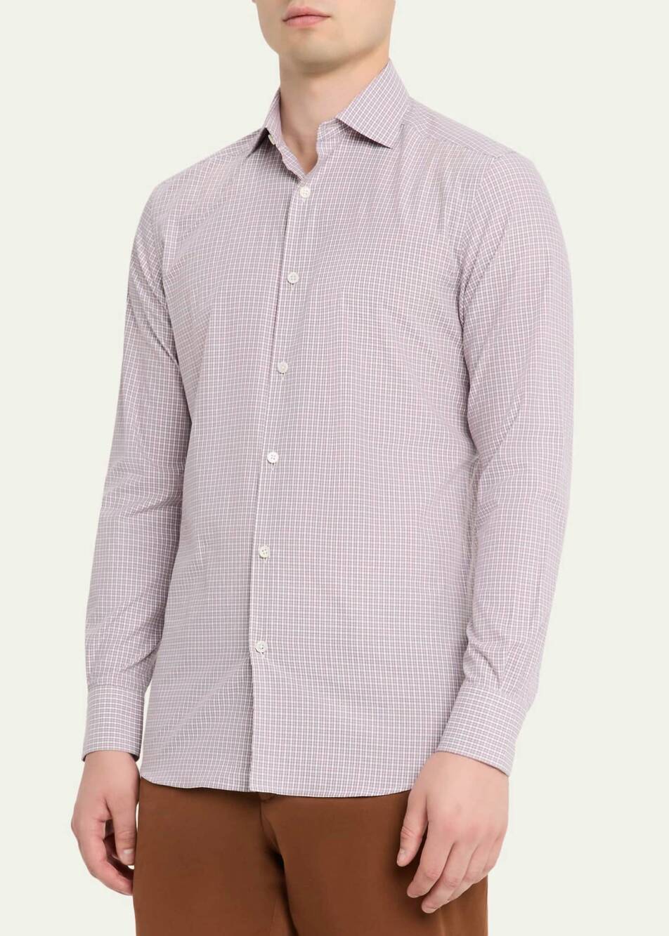NEW ZEGNA centoquaranta twill sport shirt in 612